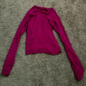 Lululemon size 4 swiftly tech long sleeve shirt 2.0 deep fuschia